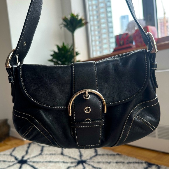 Coach Bags Coach Vintage Soho Black Leather Shoulder Bag Poshmark